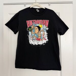 Run Travis Run Graphic Tee - Black